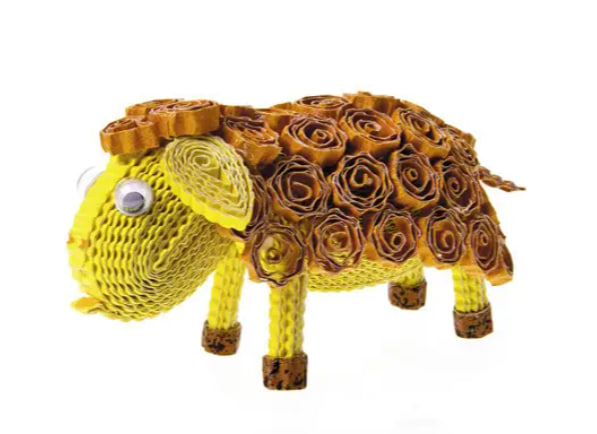 Квілінг. Фігурки тварин з гофрокартону