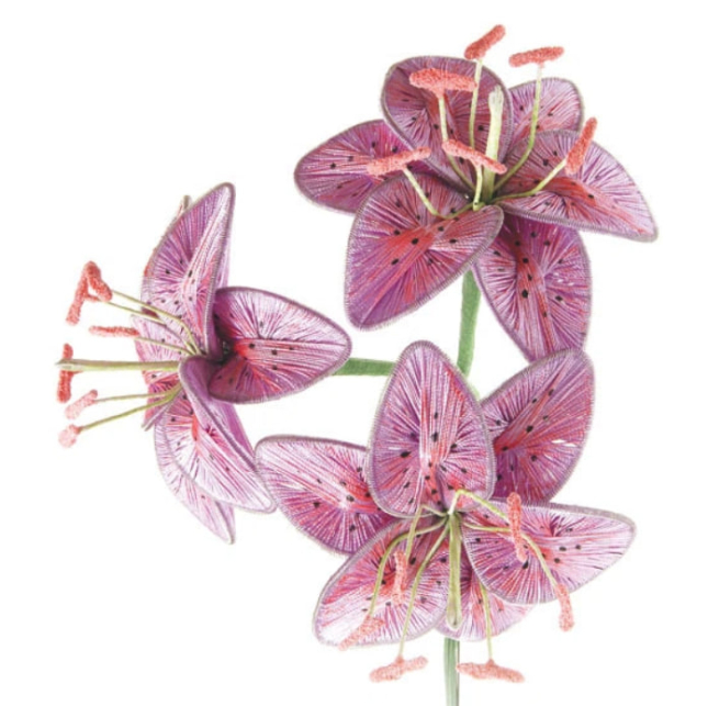 Ганутель: Квіти з ниток і дроту