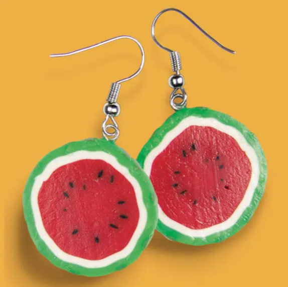 Серьги из полимерной глины